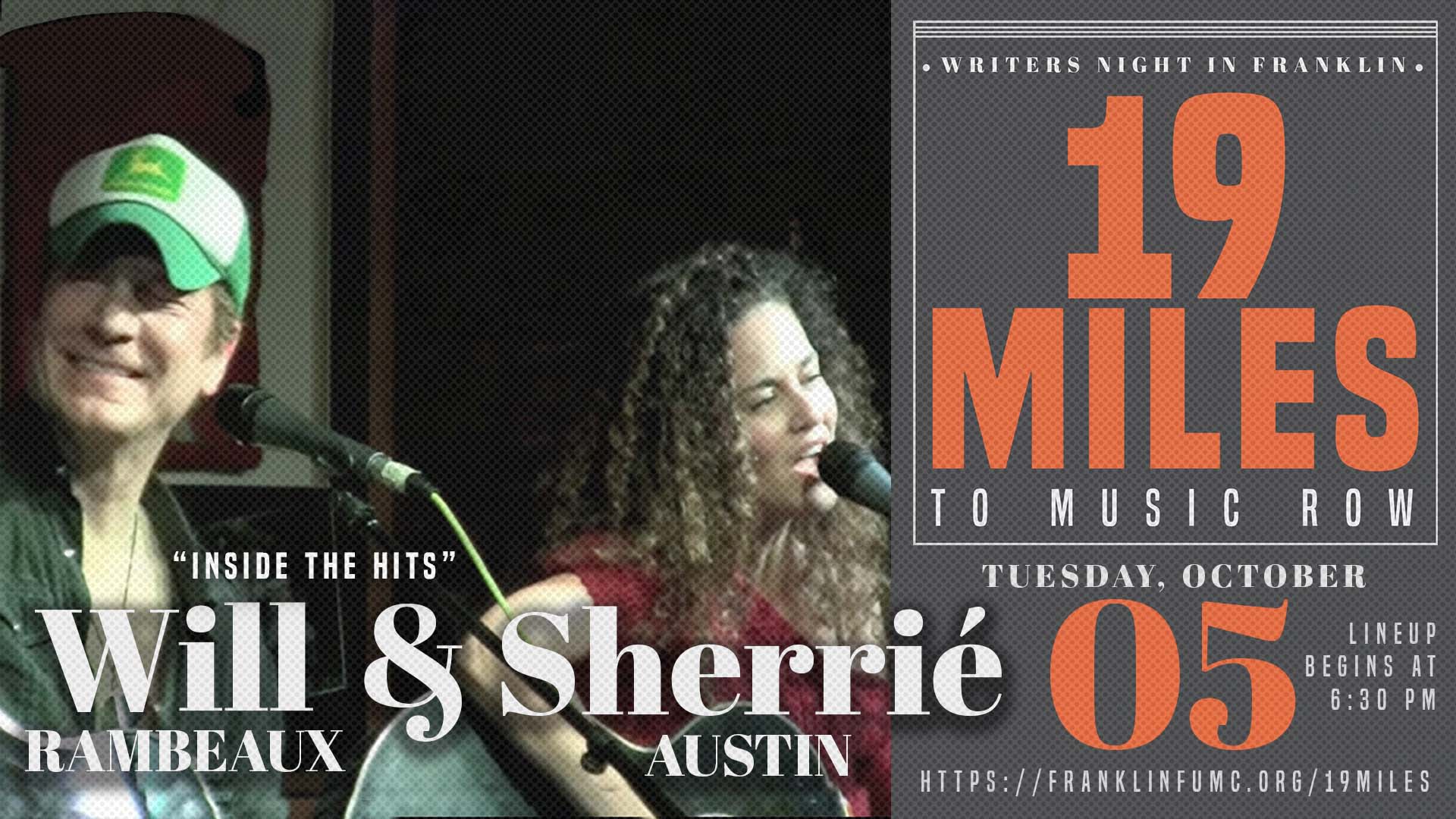 19 Miles to Music Row with Will Rambeaux and Sherrie Austin - Downtown ...